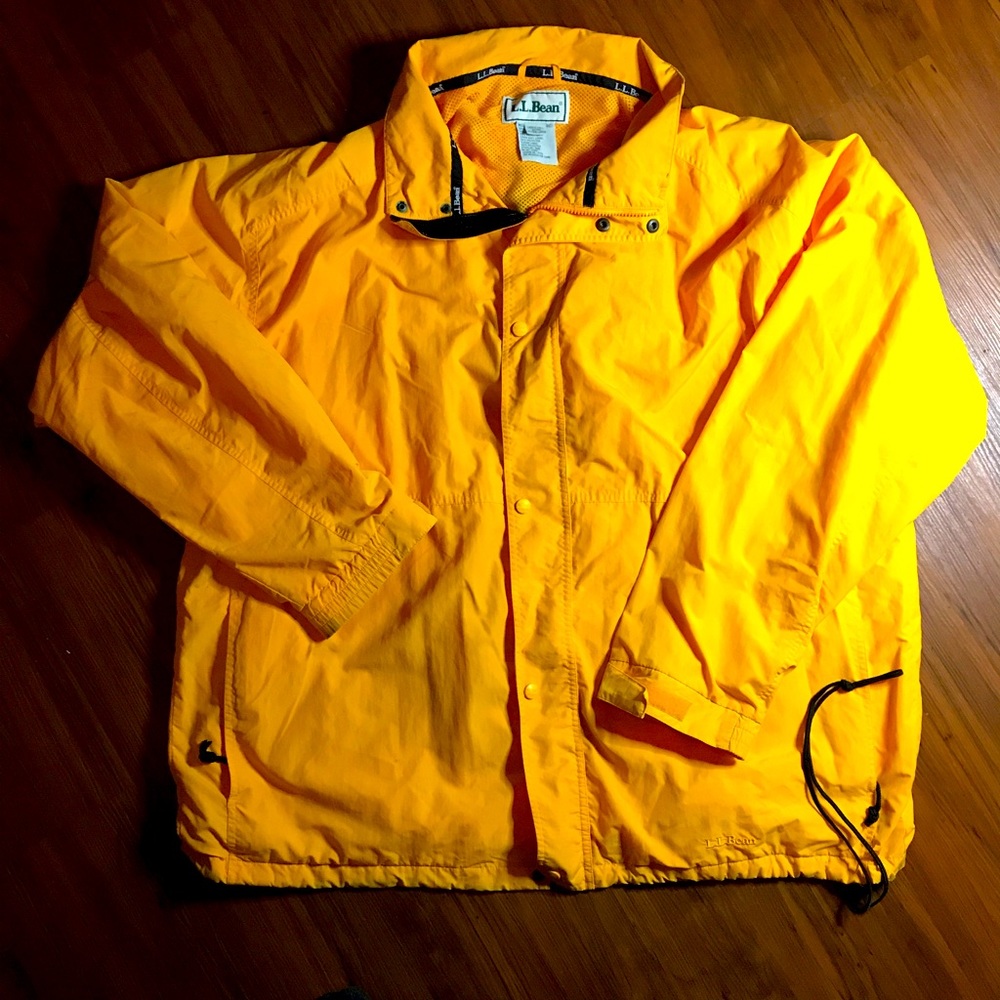 Vintage L.L. Bean Yellow Rain Coat Men’s Tall 2XL
